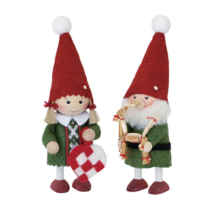 ノルディカニッセ ニッセサンタ 2体 ギター くつ下 緑帽子 ノルディカ