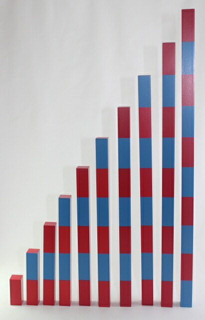 楽天市場】モンテッソーリ 算数棒 ♪小50cm♪ Montessori Numerical