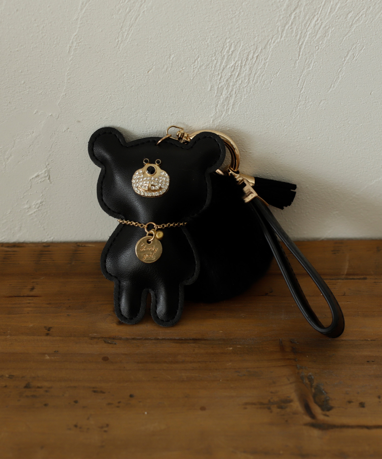 楽天市場】バッグチャーム キーホルダー ベア 熊 クマ ファー フェイク