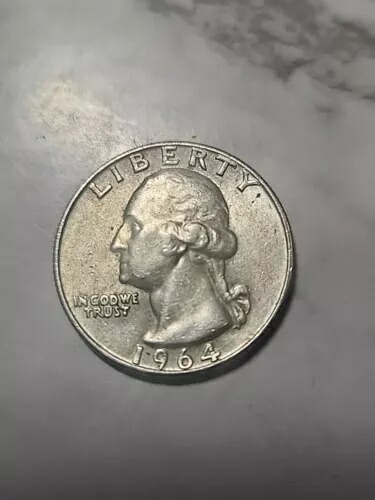 希少・銀貨】1957年 アメリカ 25セント硬貨（デンバー造幣局 D刻印