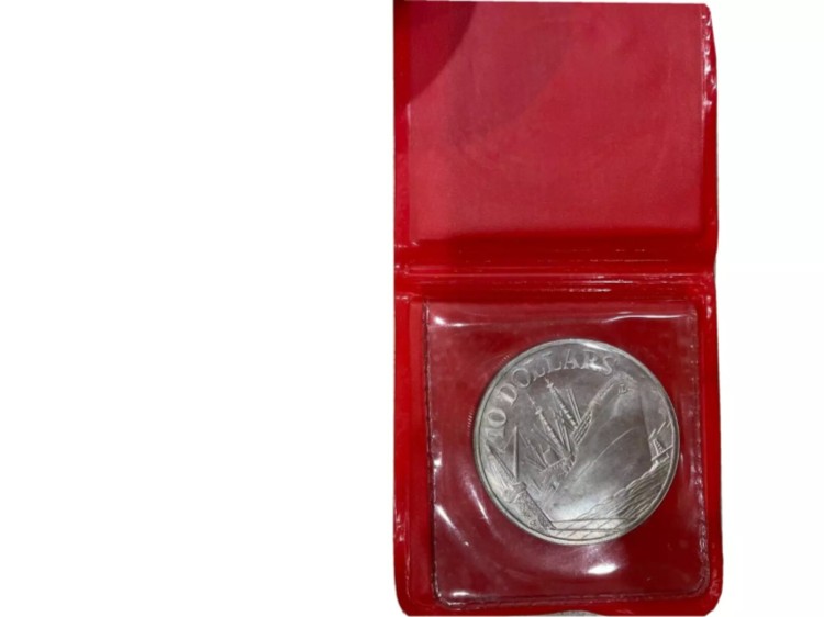 2000年シンガポール製銀貨幣など7種&プレート 2000年シンガポール製銀