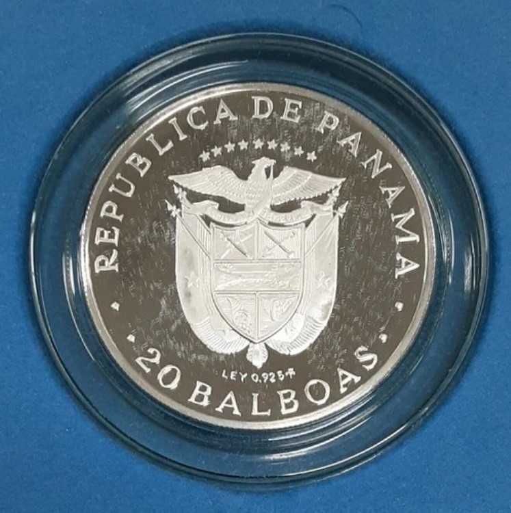 楽天市場】1974年 パナマ 20バルボア シモン・ボリバル プルーフ銀貨