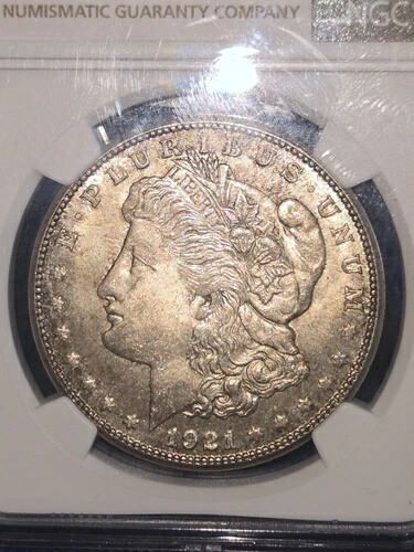 楽天市場】1921年 S モルガン銀貨 NGC認定 MS-63 メガトナー : WORLD