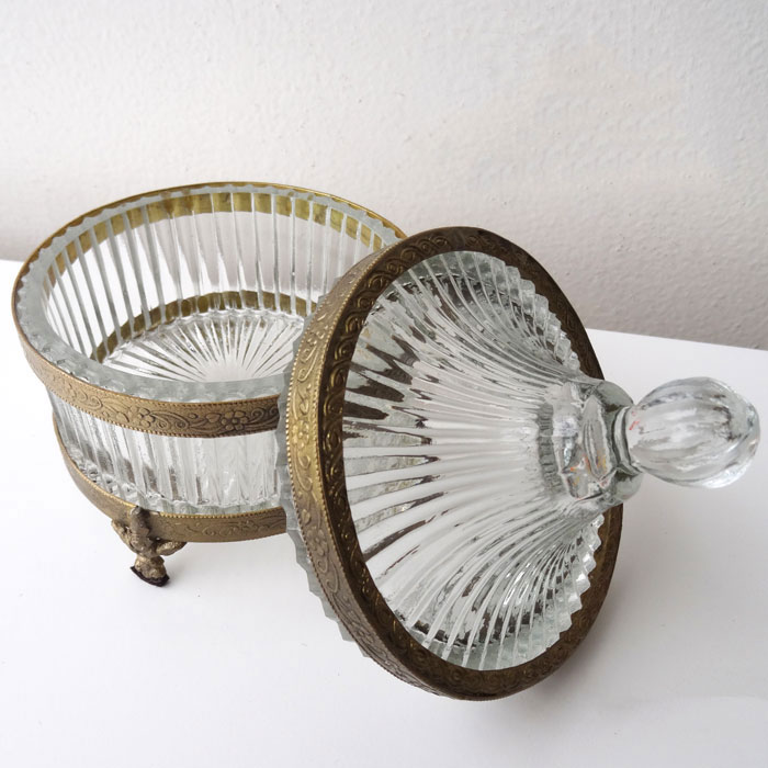 楽天市場】ガラスケース ガラスボックス 蓋付き アンティーク調