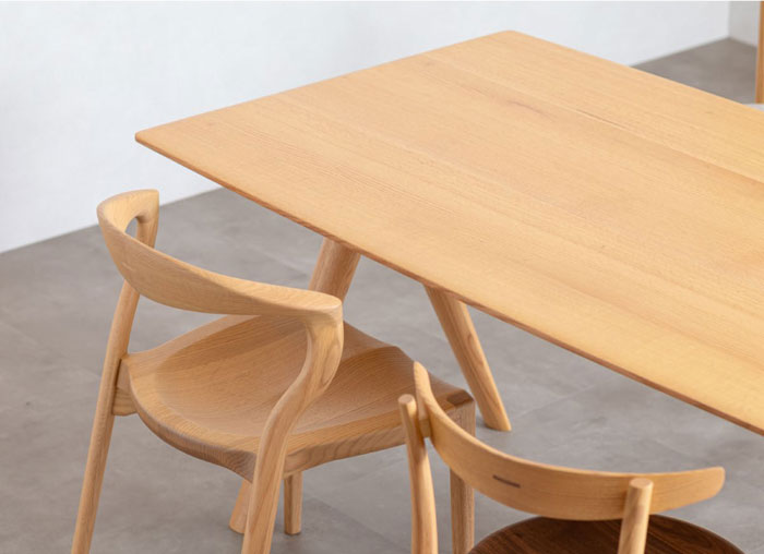 楽天市場】ダイニングテーブル 日本製 国産家具 オーク無垢 高級家具