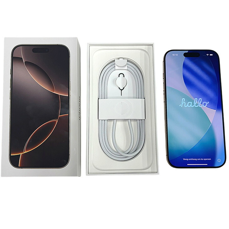 楽天市場】【純箱付き美品】Apple iPhone16 Pro MYMX3J/A A3292 SIM