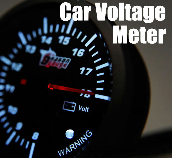 楽天市場】Dragon Gauge 電圧計/VOLT(12V車用) : ウイッチ