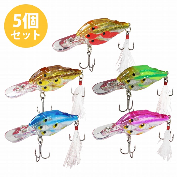 楽天市場】【5個セット】 ハードルアー 7cm/70mm 6g ルアーセット