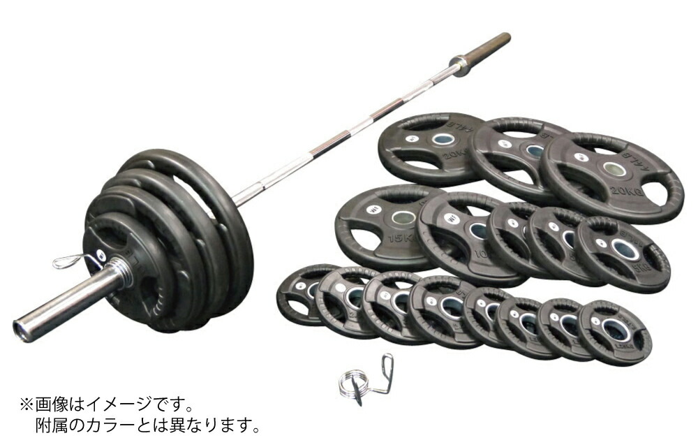 楽天市場】【マット付】 オリンピックトレーニングセット 185kg (丸型