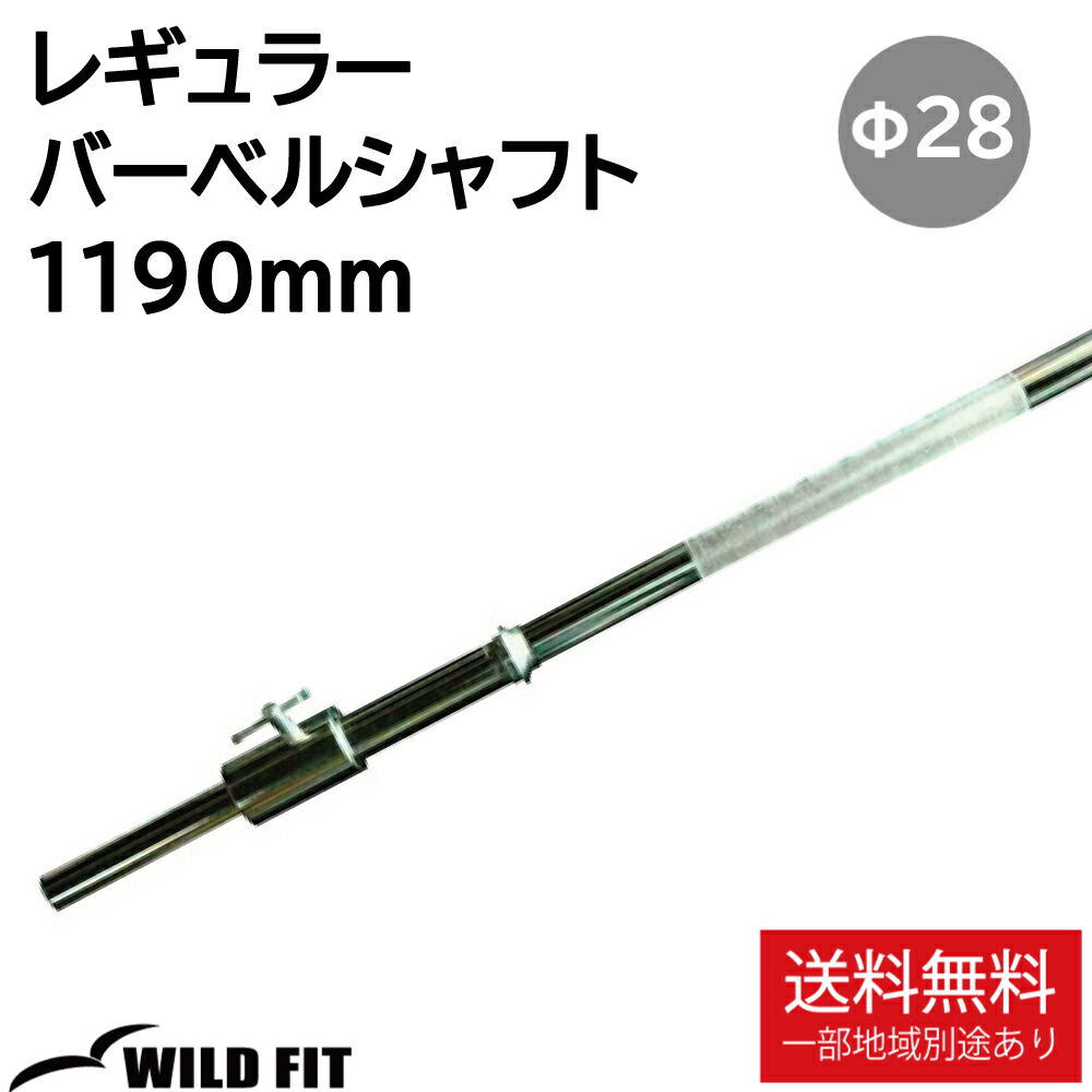 楽天市場】バーベルシャフト 1190ミリ T型カラー2個付28mm 送料無料