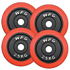 ONI 25 KG ダンベルプレート 赤 ONI テクニックプレート 2.5kg 2枚1