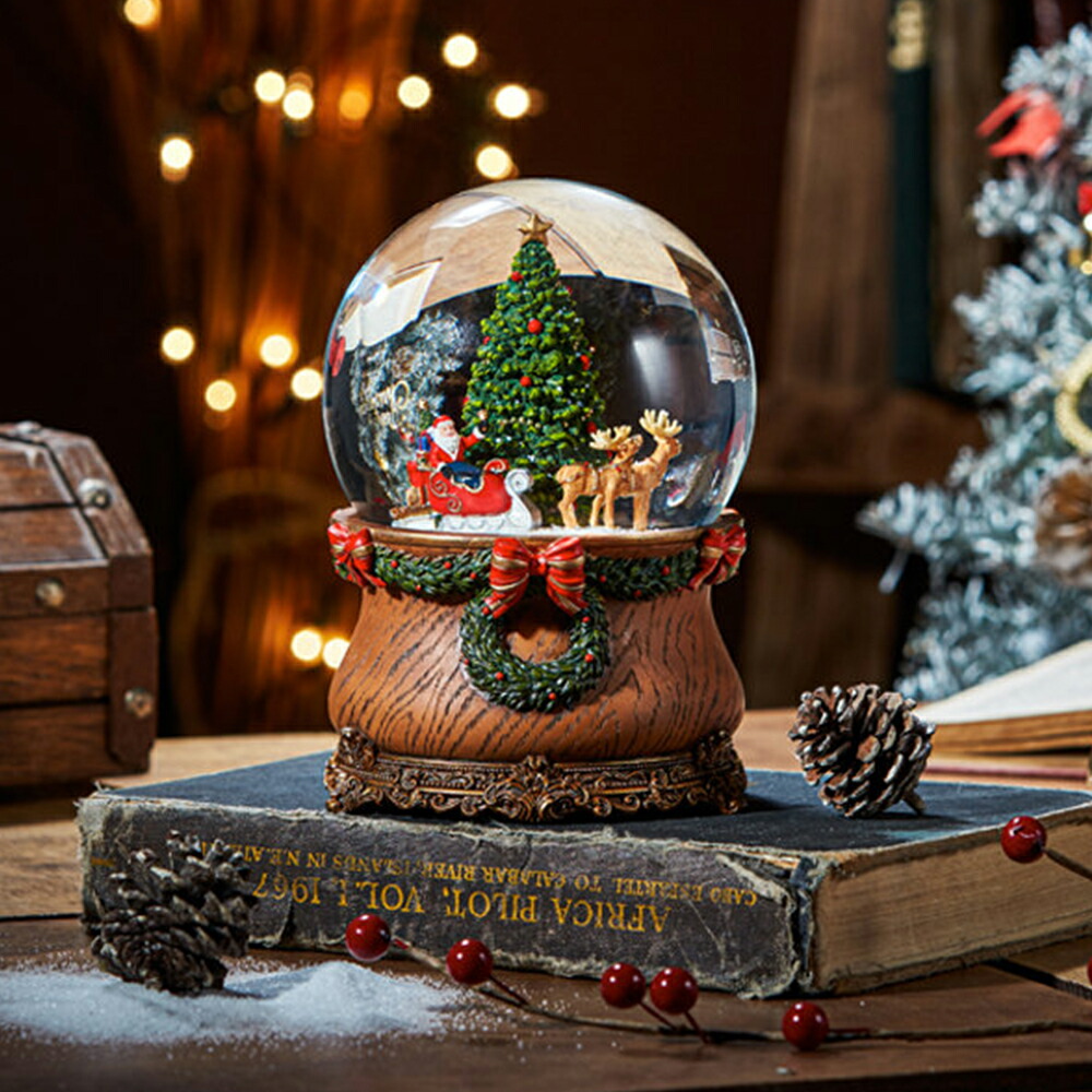 楽天市場】【JARLL】スノードーム クリスマス オルゴール (ぜんまい式