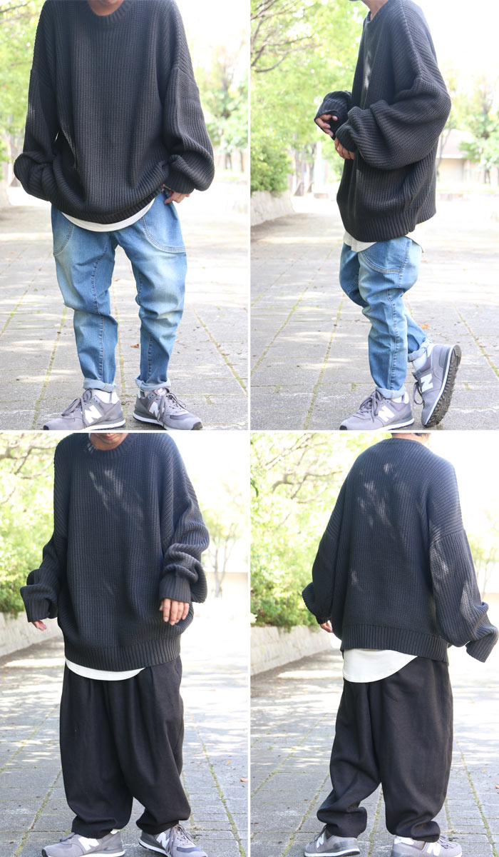 楽天市場】ゆったり ニット オーバーサイズ 畦編み ビッグニット