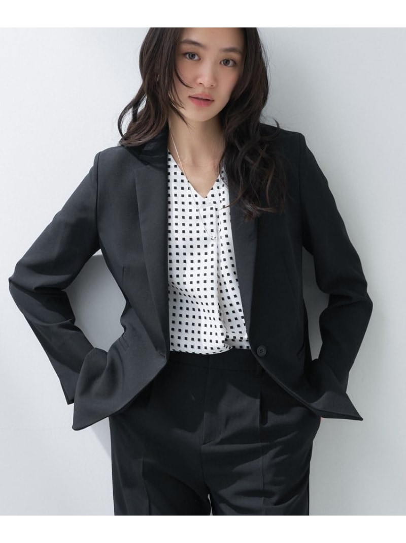 楽天市場】【定番スーツ/UVケア/洗える】ウール調テーラードジャケット