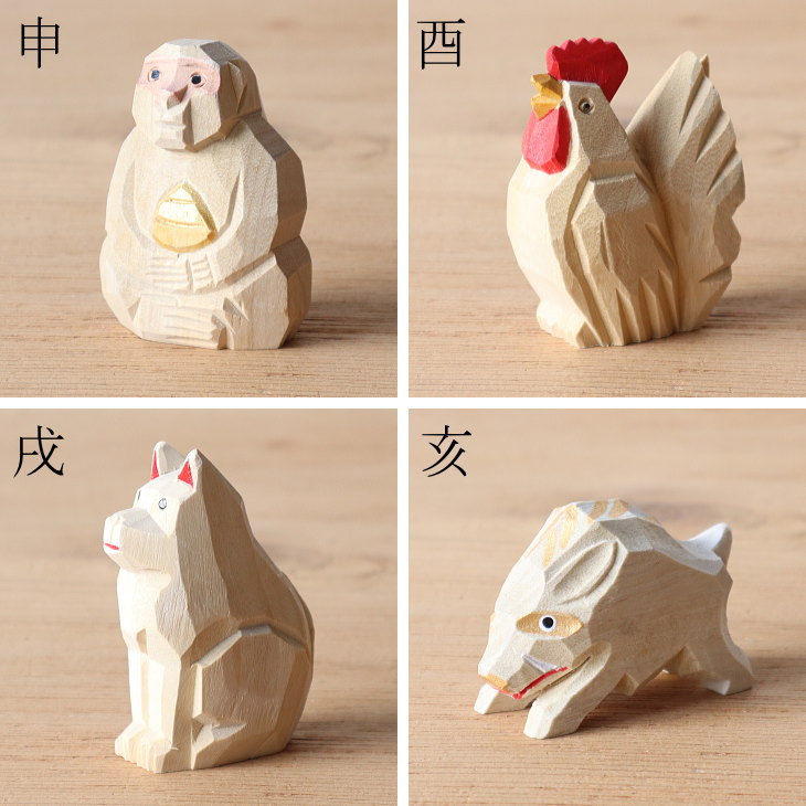 楽天市場】干支 十二支セット 楠一刀彫 お正月飾り 干支 置物 蛇