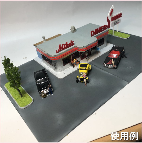 楽天市場】1/64アメリカンダイナー【受注生産品】 : 模型人形植栽電飾