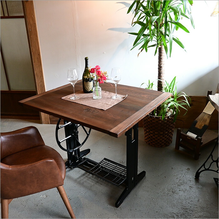 楽天市場】1点物 日本製 古材 足踏みミシン カフェテーブル