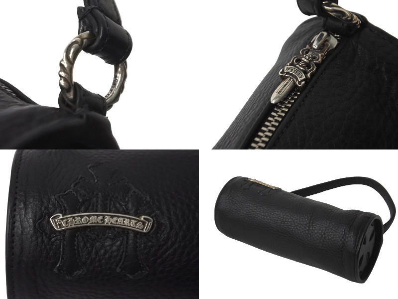 楽天市場】極美品 CHROME HEARTS クロムハーツ 筒型バッグ GRINDS ミニ
