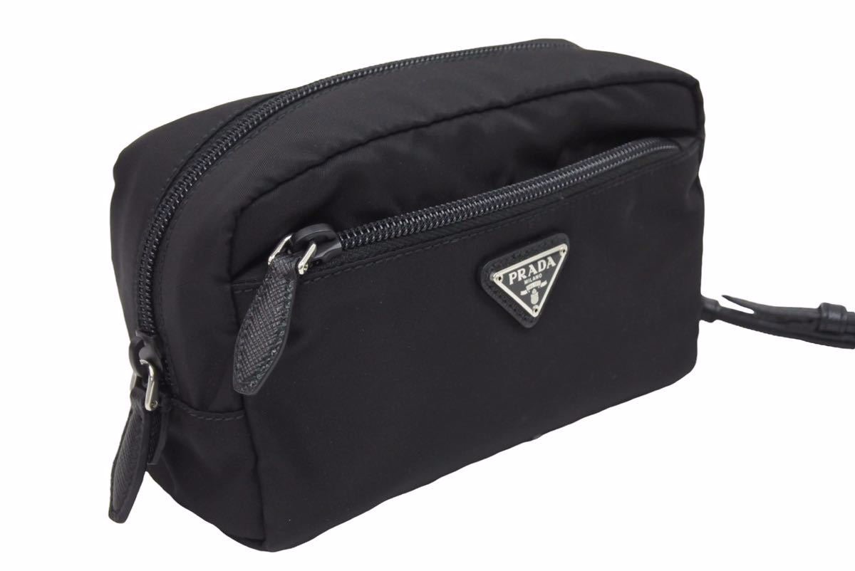 楽天市場】PRADA プラダ ナイロン ポーチ ミニ ナイロン 1NE393 三角