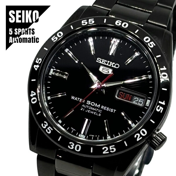 楽天市場】【即納】 SEIKO セイコー SEIKO5 セイコー5 5スポーツ 黒い