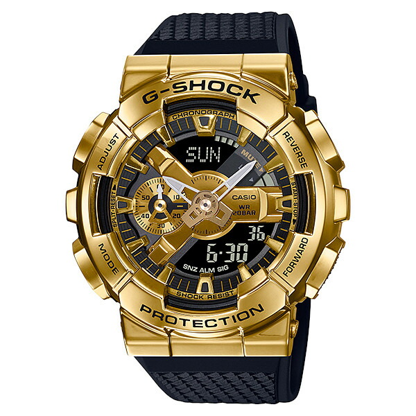 楽天市場】G-SHOCK GM-110G-1A9 Metal Covered アナデジ メンズ 腕時計