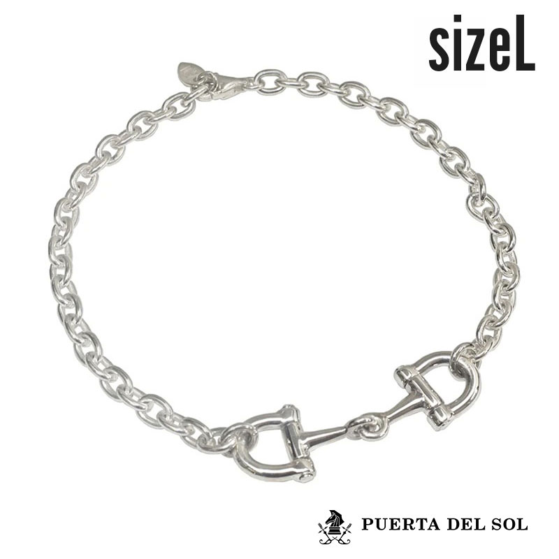楽天市場】プエルタデルソル ホース ビット ブレスレット シルバー950