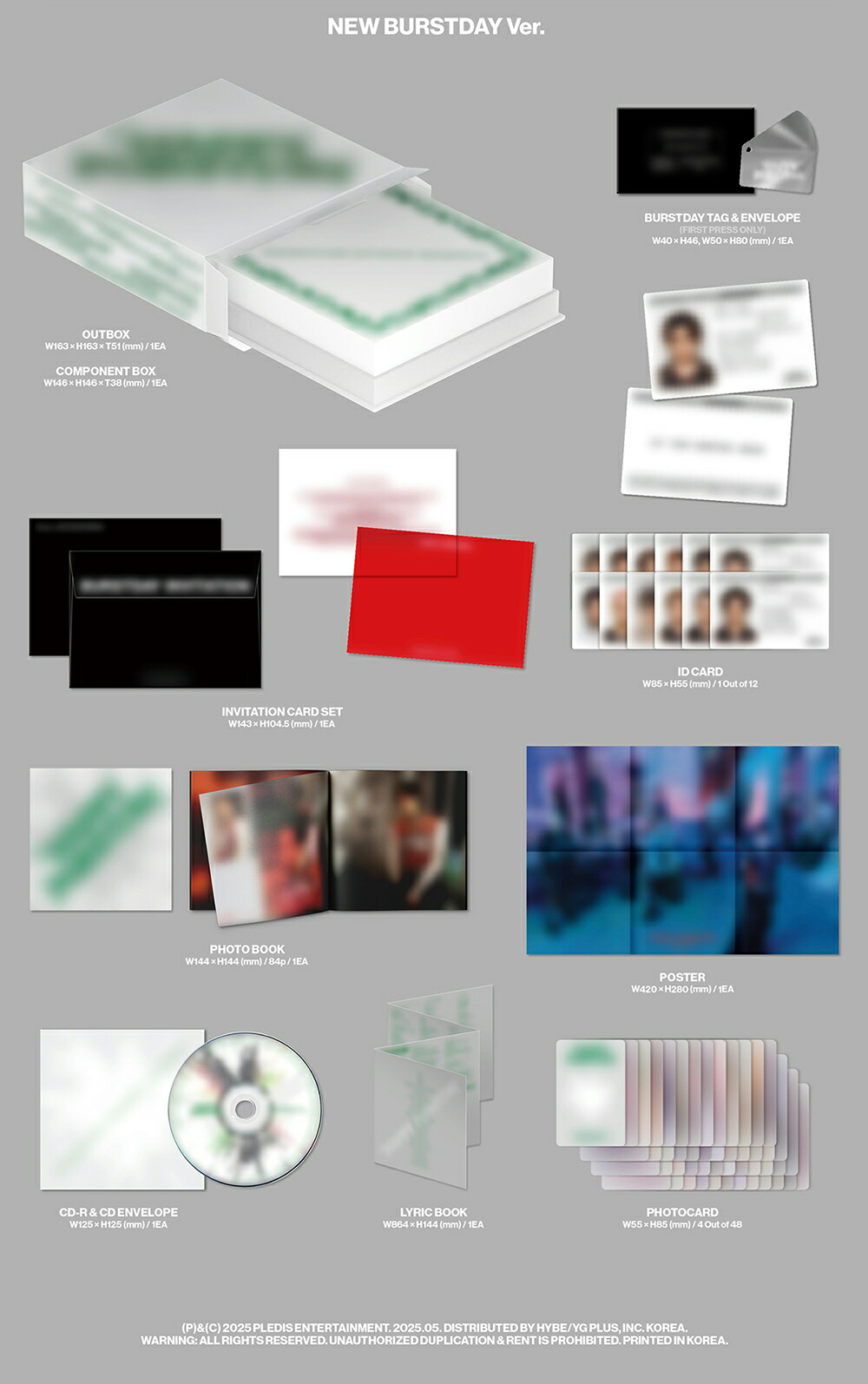 楽天市場】SEVENTEEN - HAPPY BURSTDAY / 5TH ALBUM 3種中選択 CD