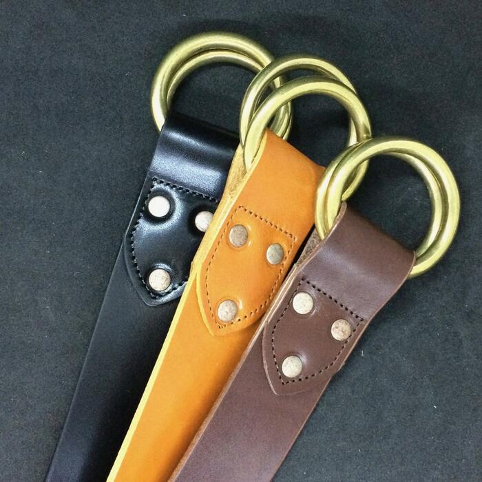 楽天市場】【Wリングベルト】 栃木レザーベルト 40ミリ幅 ダブルリング