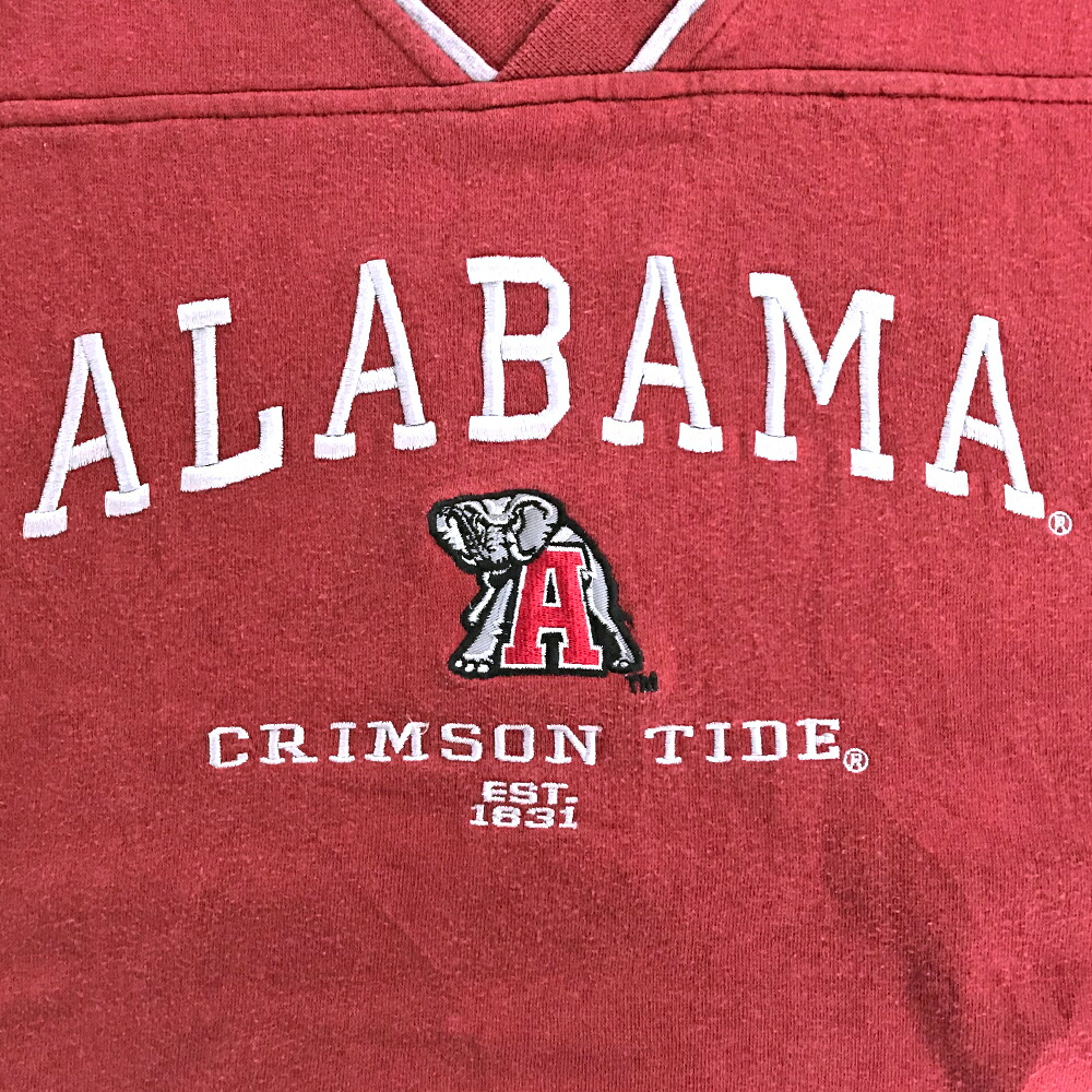楽天市場】ALABAMA CRIMSON TIDE チームロゴスウェット サイズ表記 L