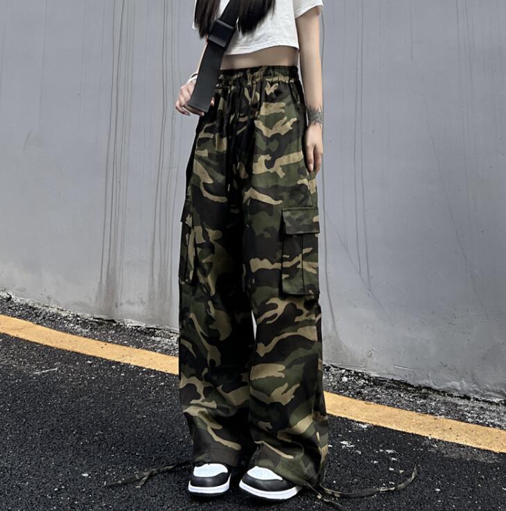 楽天市場】ロングパンツ 迷彩柄 カーゴパンツ ダンス 衣装 レディース