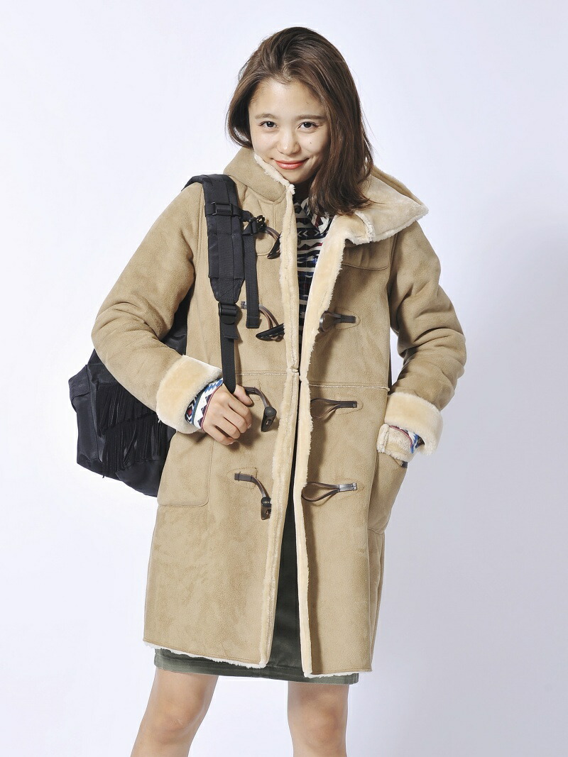 楽天市場】【SALE／45%OFF】*FAUX SHEARLING DUFFLE COAT X-girl