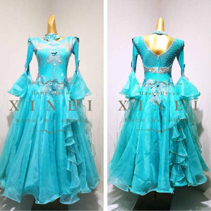 楽天市場】【受注生産・セミオーダー】社交ダンス ドレス ダンスドレス