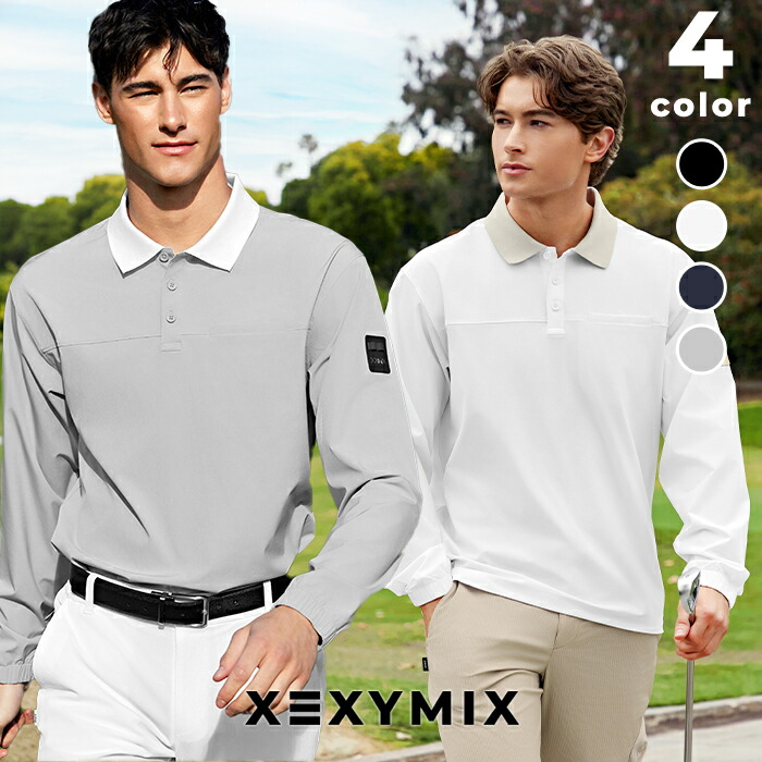 楽天市場】ゼクシィミックス メンズ xexymix mens 長袖 ポロシャツ