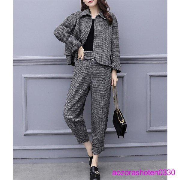 楽天市場】セットアップ パンツ レディース 秋 冬 スーツパンツ 千鳥柄