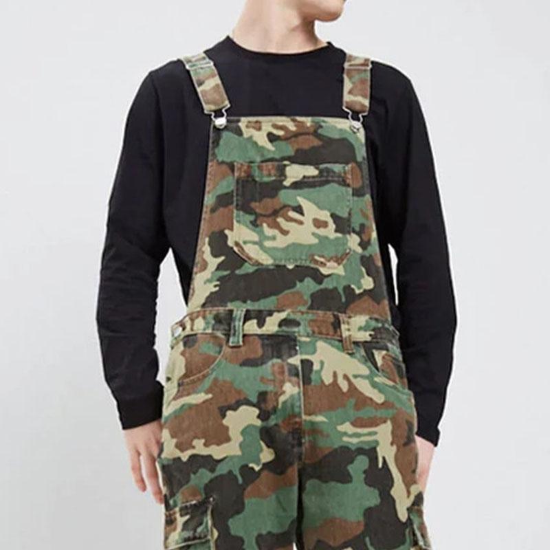 楽天市場】オーバーオール デニム メンズ 迷彩 サロペットパンツ