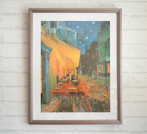 楽天市場】『アートフレーム ゴッホ 夜のカフェテラス』名画 フィン