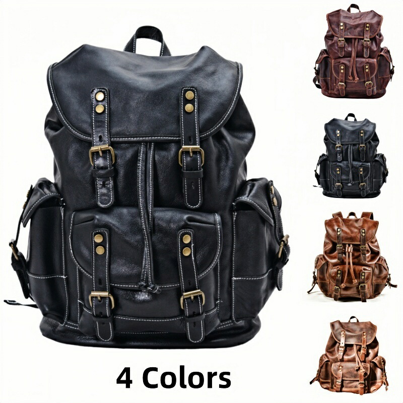 楽天市場】防水レザーリュック リュック メンズ 本革 本革リュック