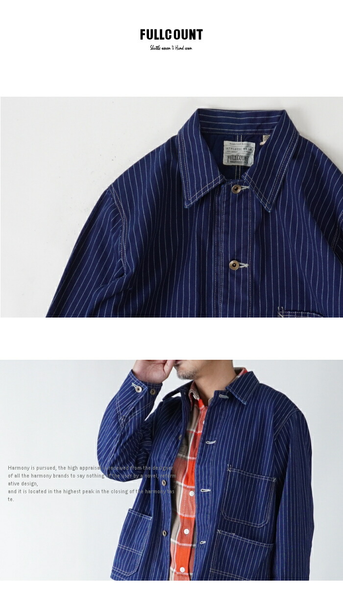 楽天市場】FULLCOUNTフルフルカウント 2033 Indigo Wabash Stripe