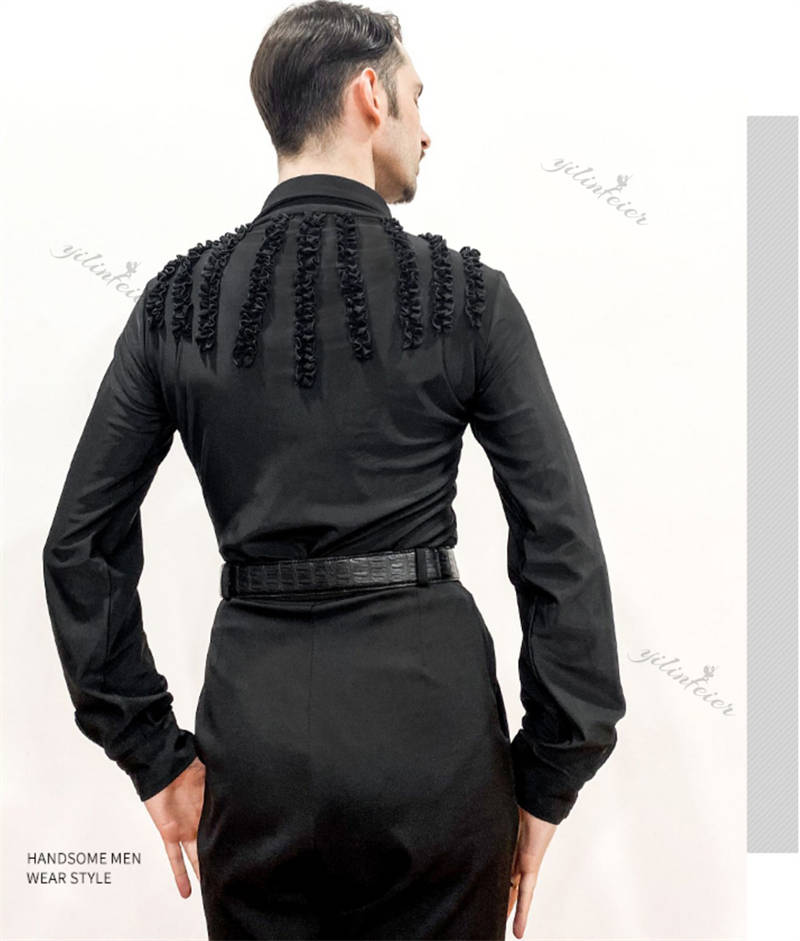 楽天市場】メンズ 社交ダンス トップス ラテンダンス 上着 ダンス