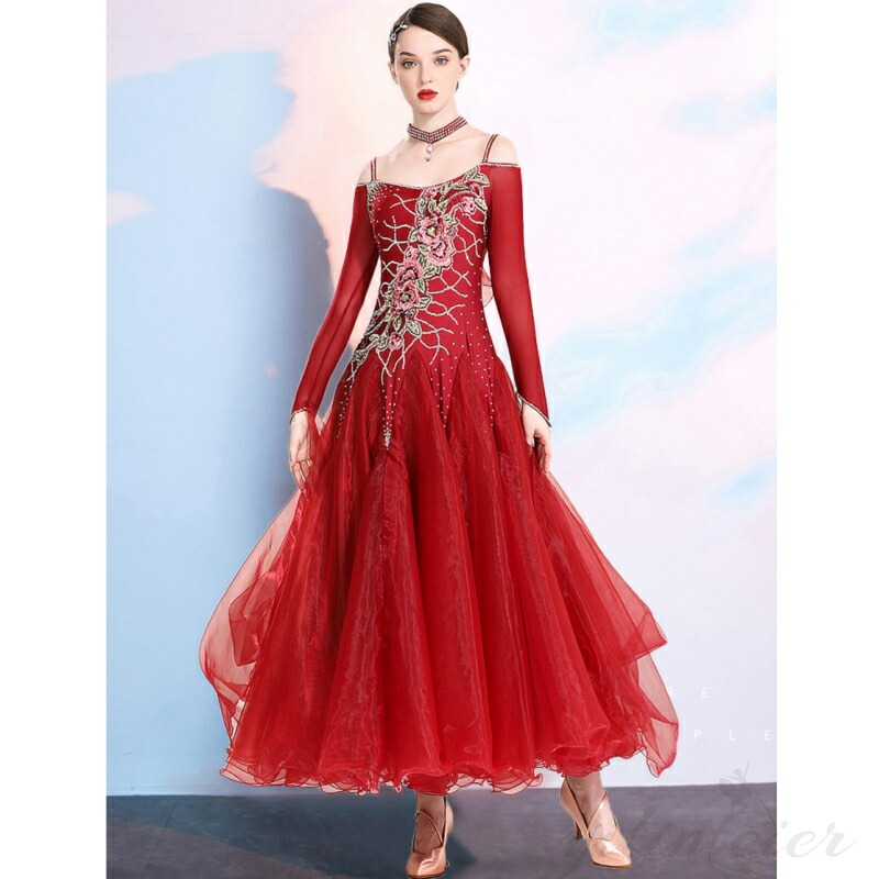 楽天市場】社交ダンス 練習着 ドレス モダンダンス衣装 スタンダード