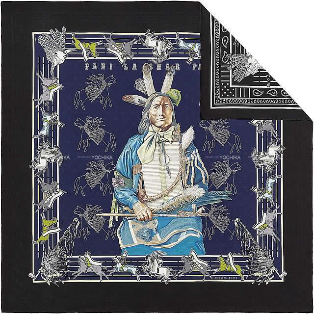 楽天市場】HERMES エルメス スカーフ カレ90 ダブルフェイス 