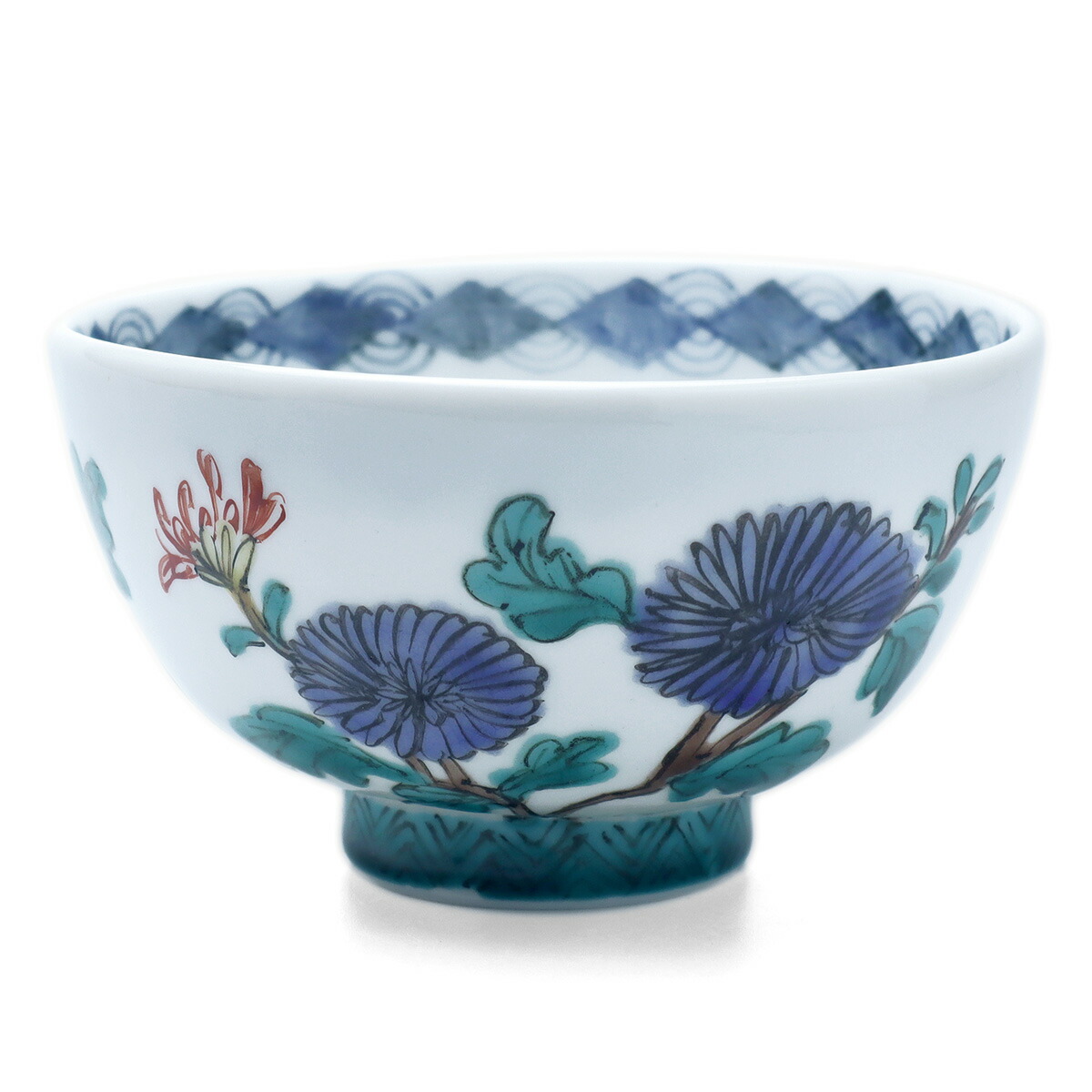 楽天市場】九谷焼：色絵花鳥文飯碗No.2・堀畑蘭《飯碗・11.0cm》 : 和