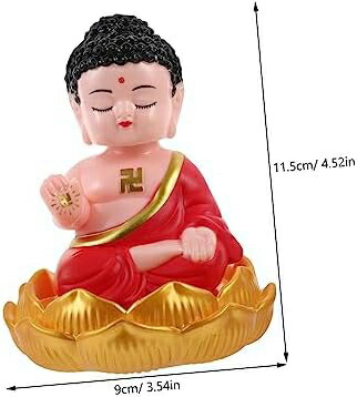 楽天市場】【20%OFFクーポン〜】ソーラーうなずく仏光如来置物 車内