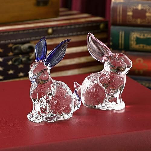 楽天市場】【20%OFFクーポン〜】うさぎ置物 兎 風水 ガラス インテリア