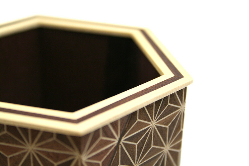 楽天市場】寄木六角ペン立て 亀甲 : 箱根寄木細工専門店箱根丸山物産