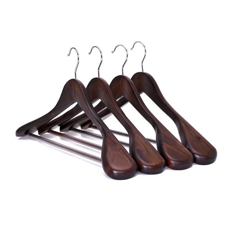 楽天市場】10本組 洋服ハンガー 木製ハンガー ズボン 木製 ハンガー