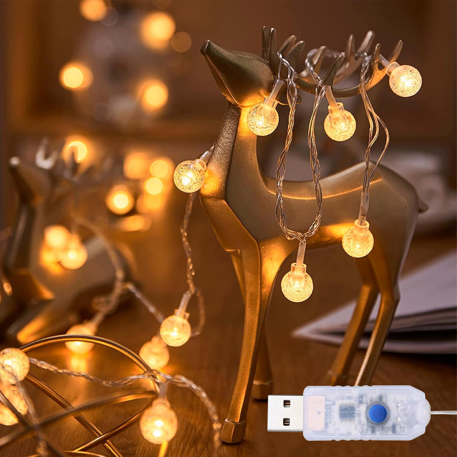 楽天市場】YAKIA LED電球 イルミネーションライト 6M/10M 40個 80個