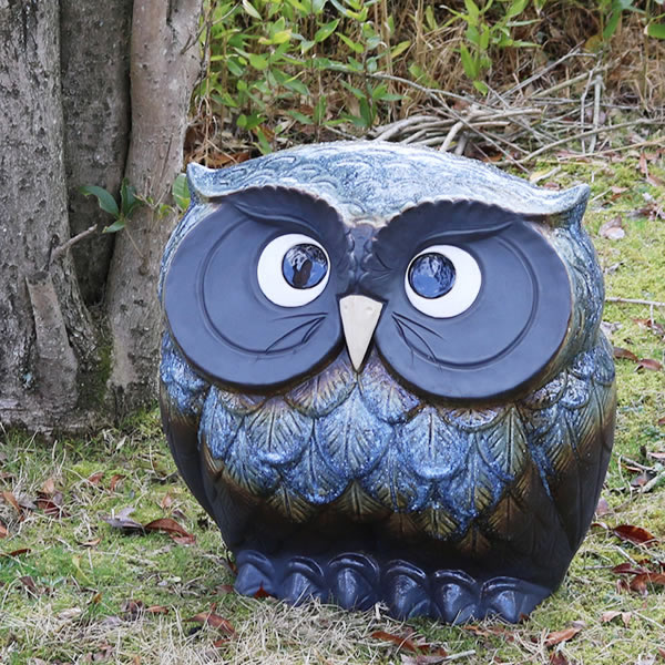 楽天市場】ふくろう 陶器ふくろう 15号福多郎 送料無料 フクロウ 梟