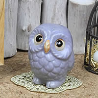 楽天市場】風水ふくろう 福寿円満に利益がある紫色フクロウ 信楽焼