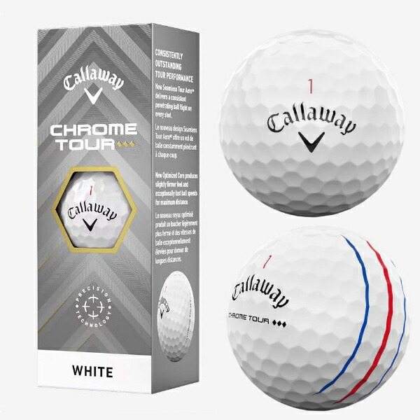 楽天市場】キャロウェイ ゴルフボール CHROME TOUR ◇◇◇（トリプル